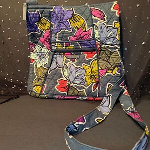 Vera Bradley Hipster Crossbody Bag Falling Flowers Retired 2017